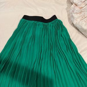 Green skirt
